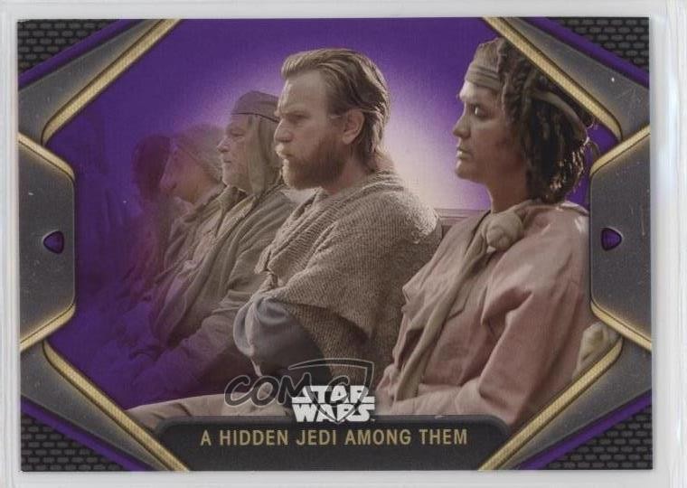 2023 Topps Star Wars Obi-Wan Kenobi viola un Jedi nascosto tra loro #7 uk2