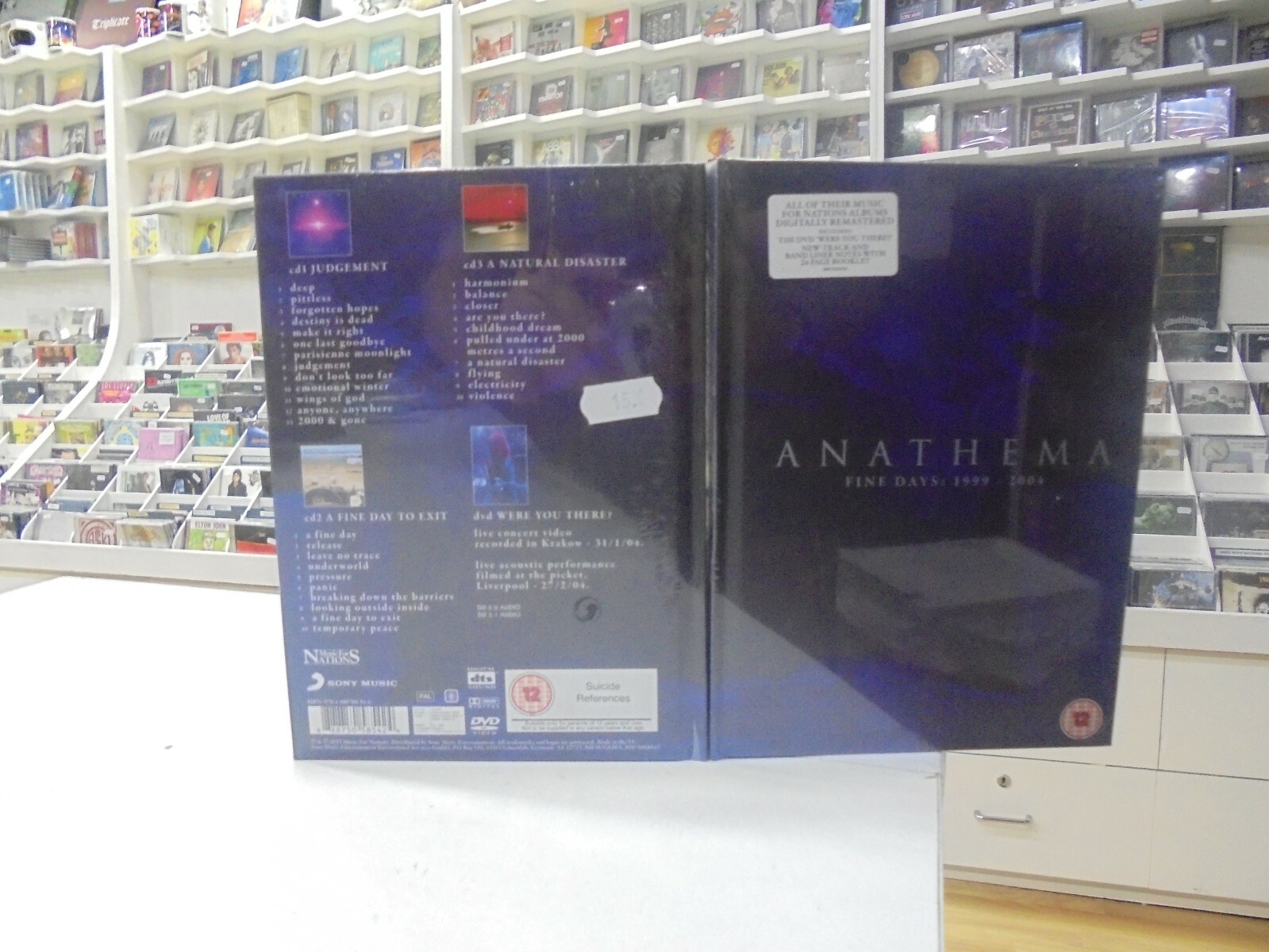 ANATHEMA 3CD + DVD EUROPA GIORNI FINE 1999-2004 2015