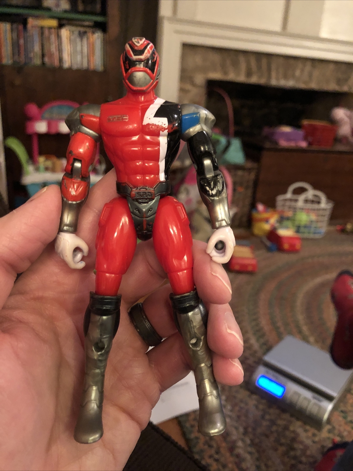 Power Rangers SPD : 2004 Bandai : Ranger Rosso Metallizzato Leggi Descrizione