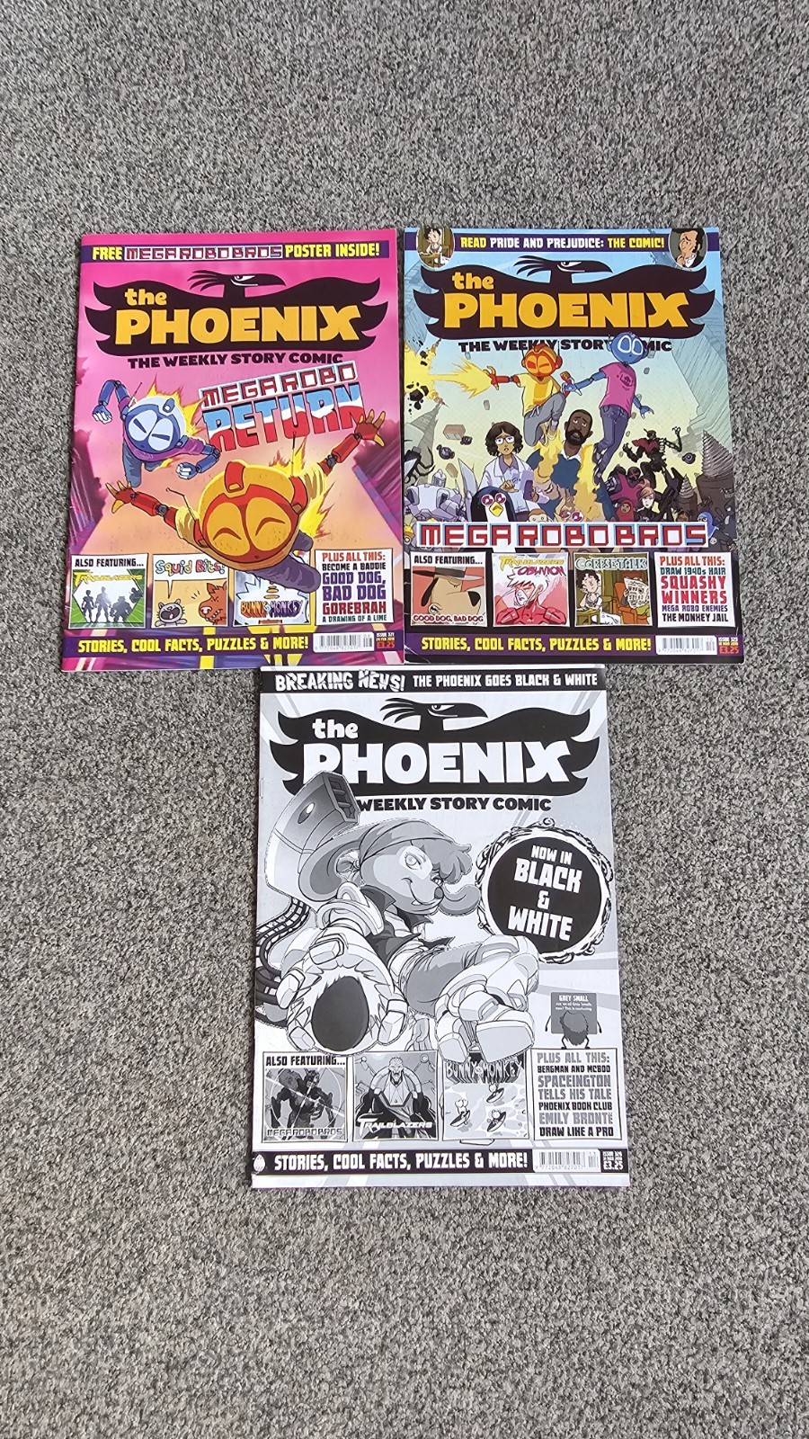 The Phoenix Comics Issues 321, 323, 326