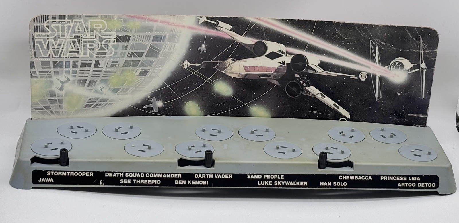 Vintage Star Wars First 12 Action Figures Mail-Away Stand