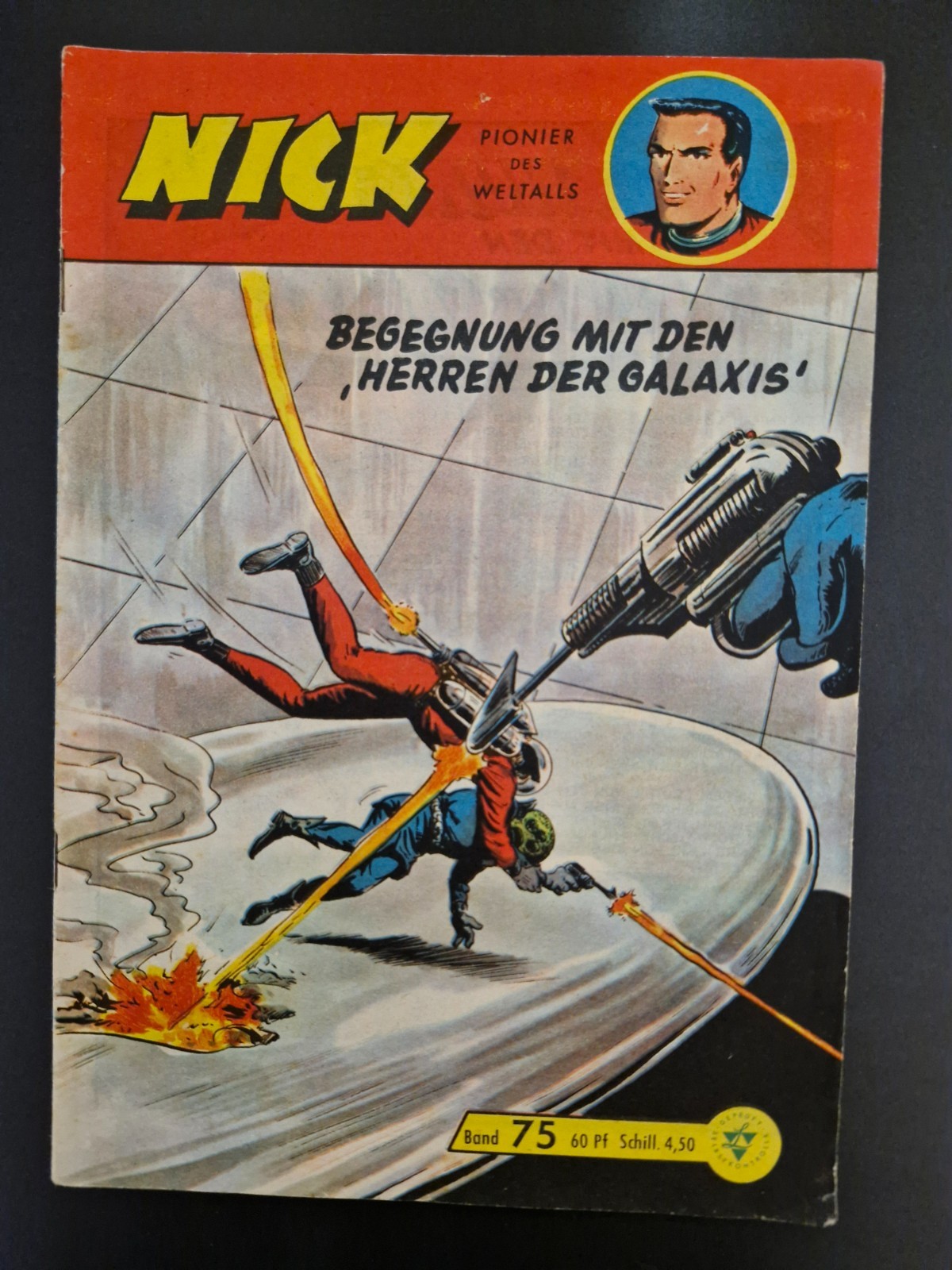 Quaderno fumetto Nick n.75 (originale Lehning) Z1-2 con francobollo da collezione