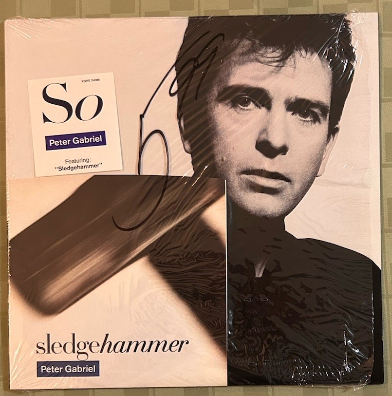 PETER GABRIEL - SO LP+45 With Non-Album B-Side 1st Press Canada VG/NM In Shrink