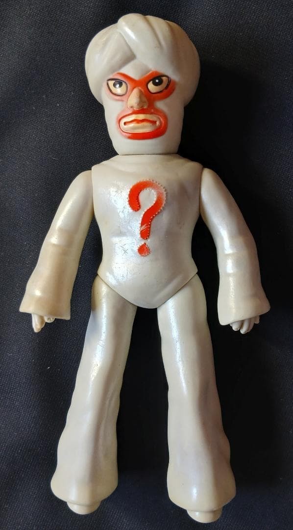 Vintage Tiger Mask Mr Question Sofubi Figure Nakajima Showa Retro Japan Toy...