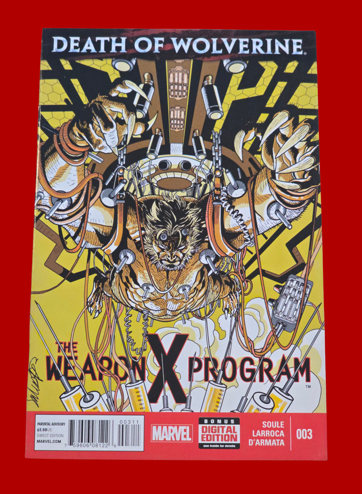 Death of Wolverine Weapon X Program #3 Marvel 2015 Wolverine Soule Larroca