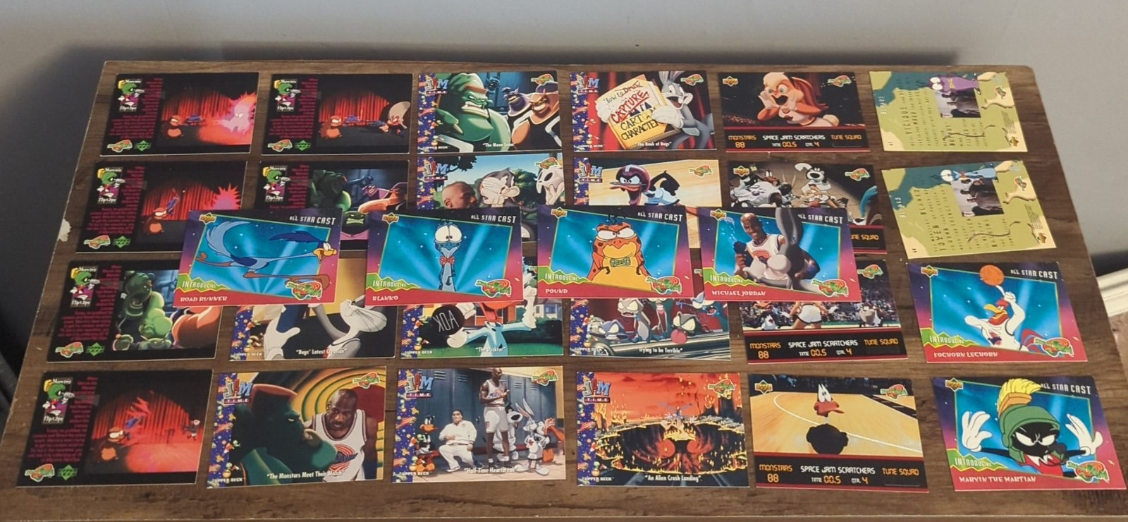 Upper Deck Space Jam Trading Card 1996 Lot 2 28 Cards Very Good