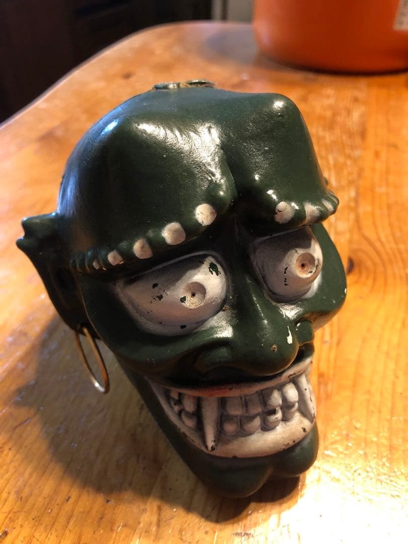Bambola Poly Hannya mostro diavolo vintage anni 60 teschio giocattolo economico