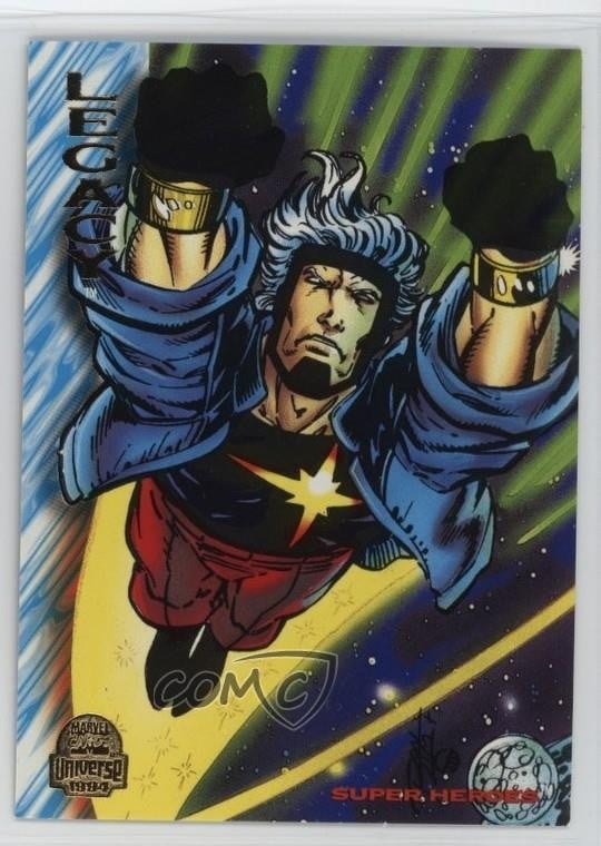 1994 Fleer Marvel Universe Series V Super Heroes Legacy #153 c2s