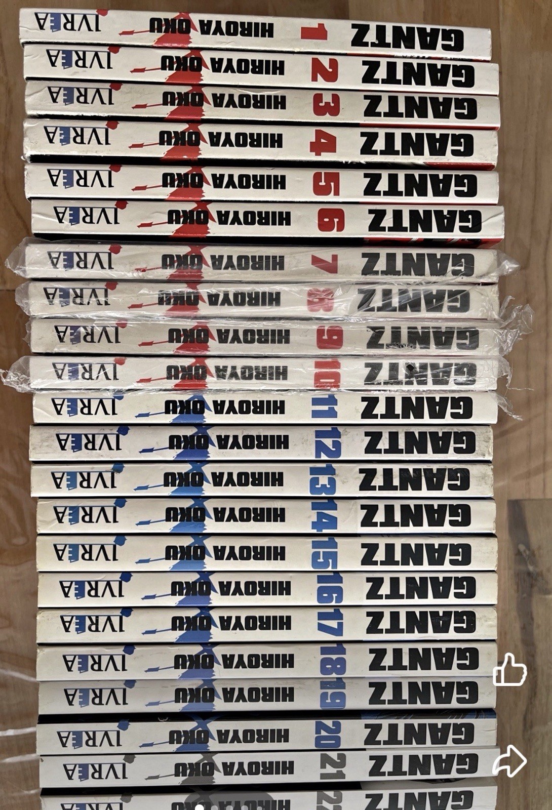 LOTTO 1-22 LIBRI COLLEZIONE MANGA GANTZ IVREA SPAGNOLO ESPAÑOL LEGGERE UNA VOLTA