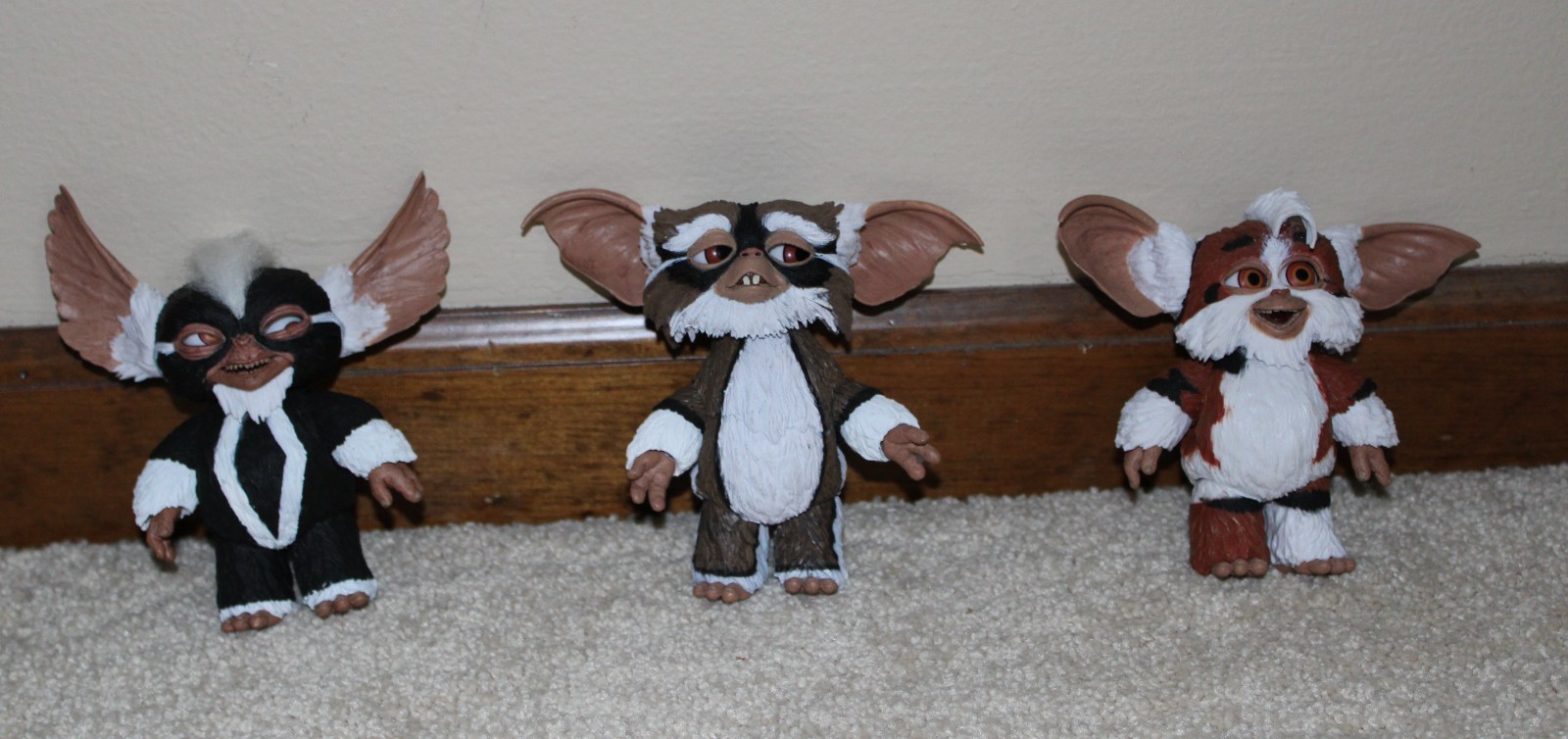 GREMLINS 2 MOGWAI SET OF 2 4" Figs GEORGE LENNY MOHAWK NECA
