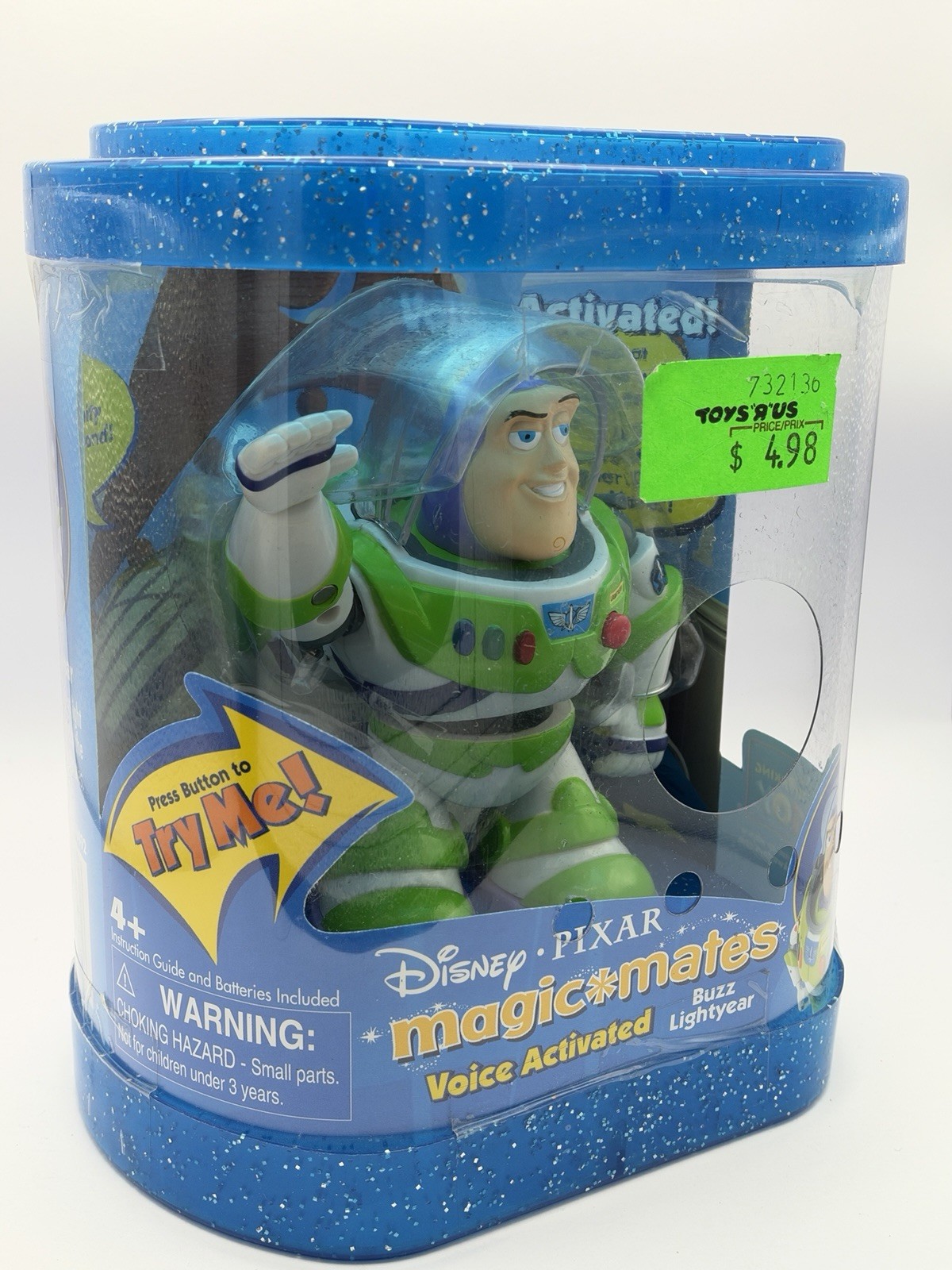 Disney Pixar Magic Mates Buzz Lightyear Voice Activated Action Figure Toy Story