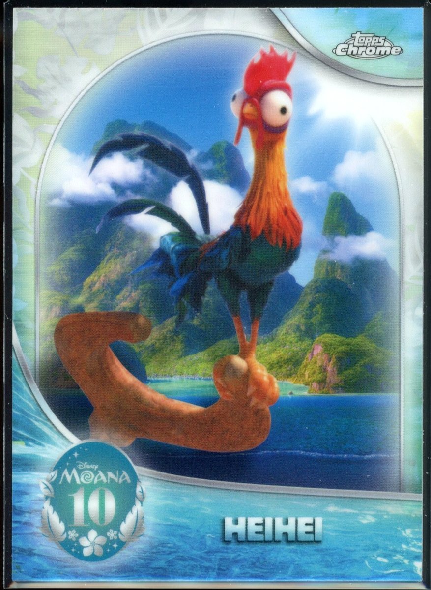 2026 Topps Chrome Disney Heihei Moana 10° anniversario #MN-2
