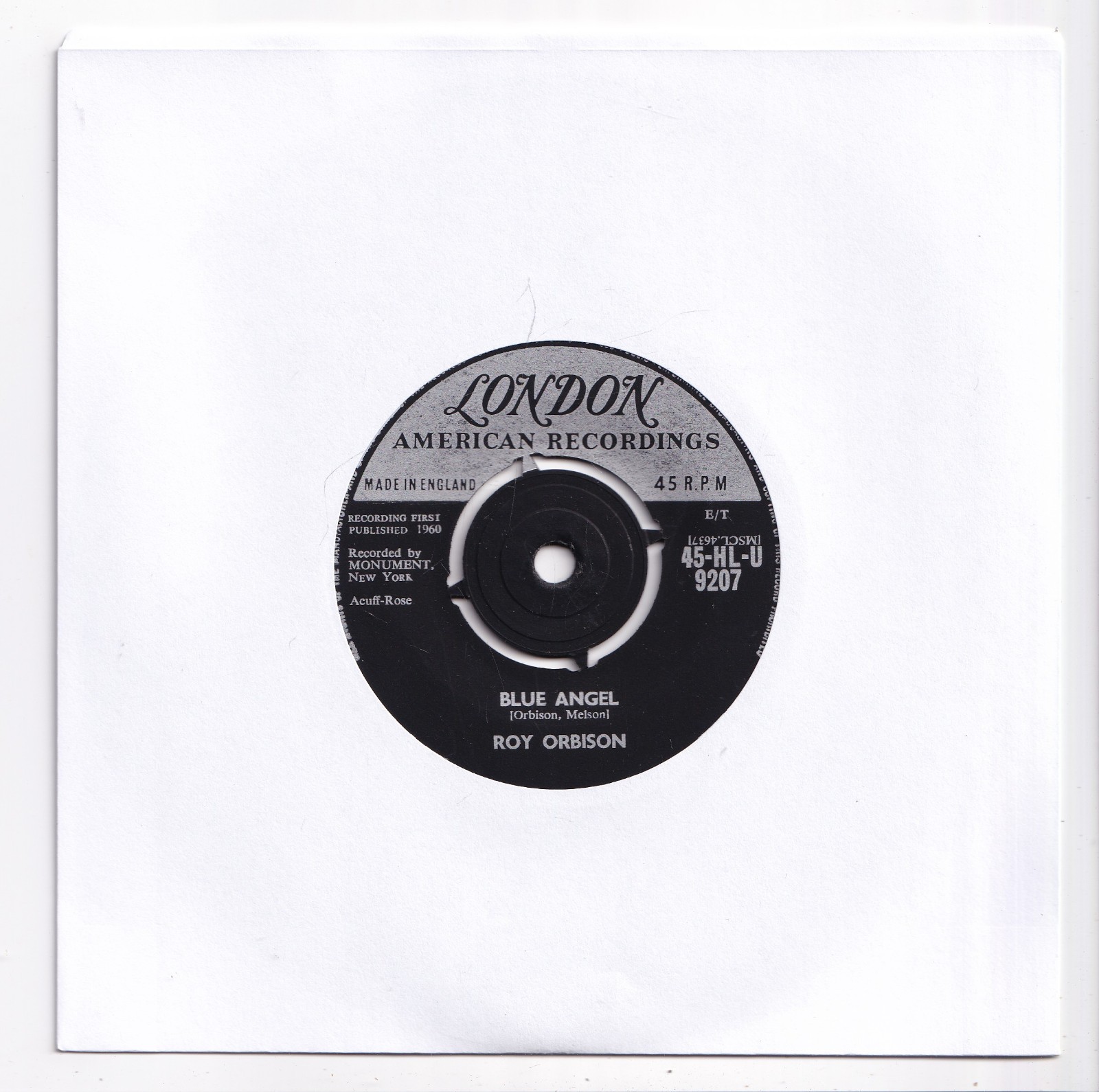 (AV500) Roy Orbison, Blue Angel - 1960 - 7 inch vinyl
