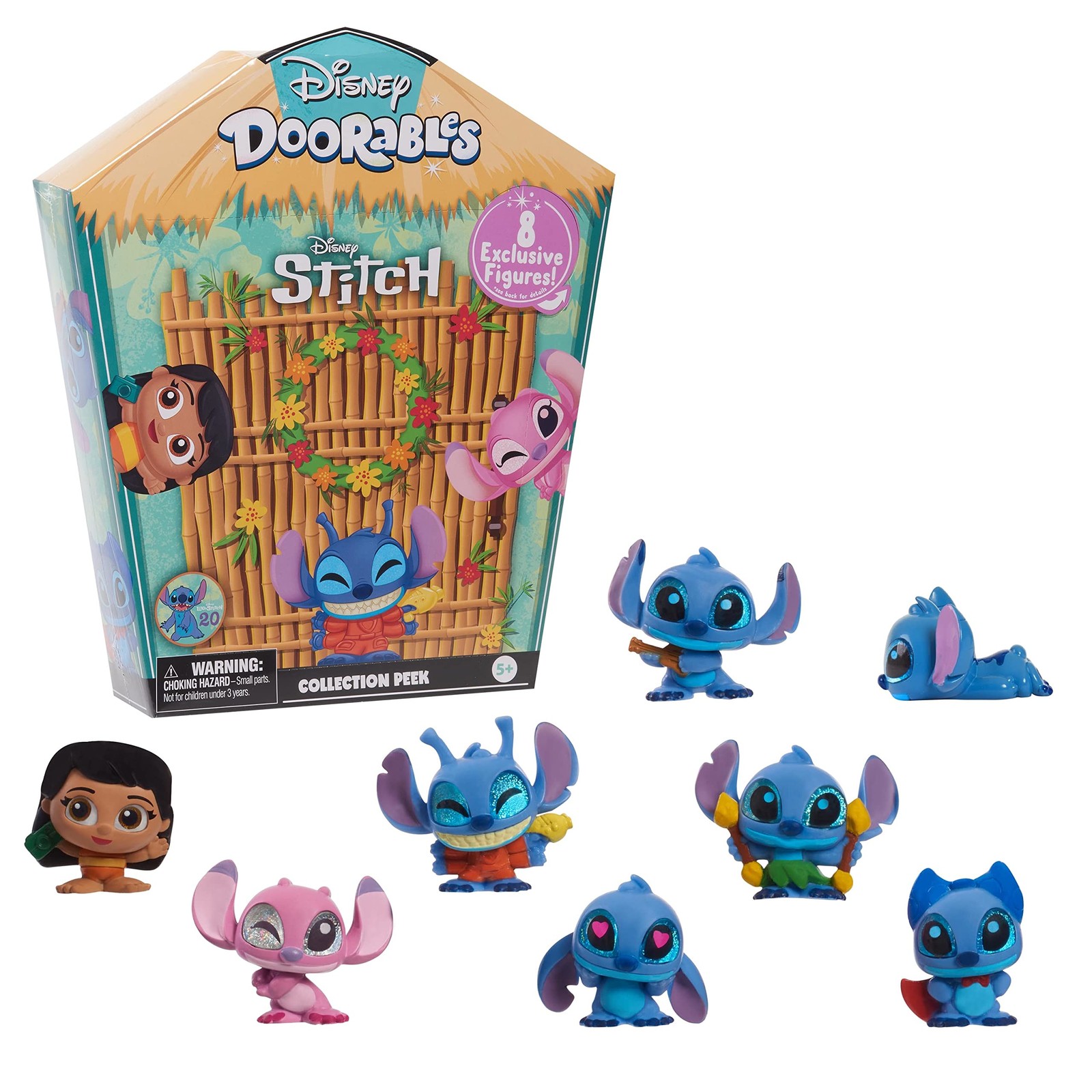 Disney Doorables Stitch Collection Peek, 8 pezzi, personaggi collezi LvyE