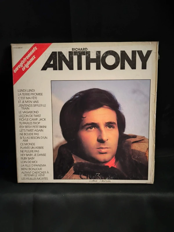 Richard Anthony coffret 3 vinyles 33t
