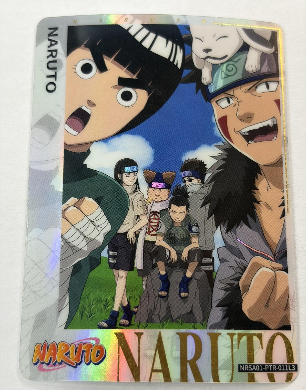 Vintage 2002 Naruto KAYOU Hologram Trading Card NRSA01-PTR-011L3 Lee Shikamaru