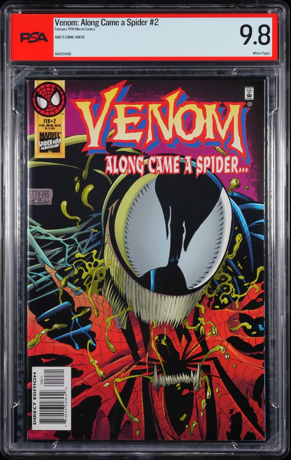 Venom: Along Came A Spider (1996) #2 PSA 9.8 (Aoki's Comic House)