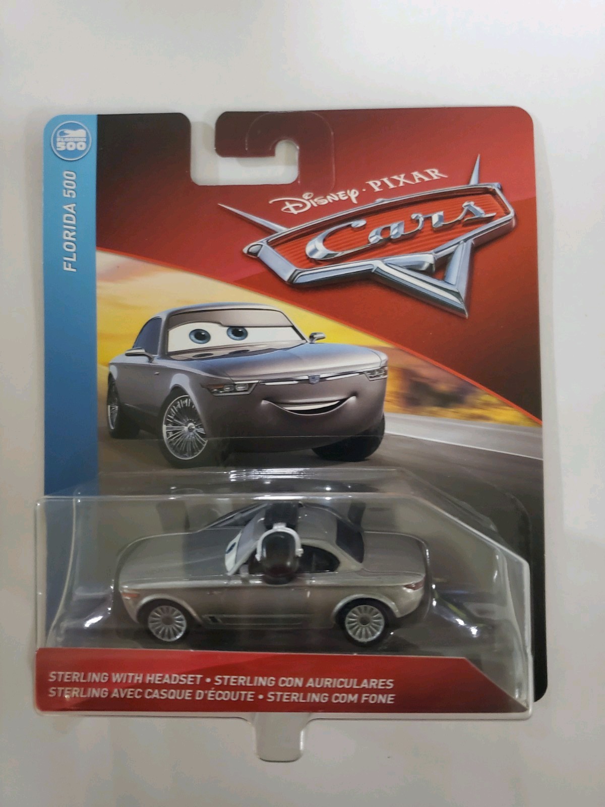 Disney Pixar Cars STERLING WITH HEADSET Florida 500 SERIES! New! 