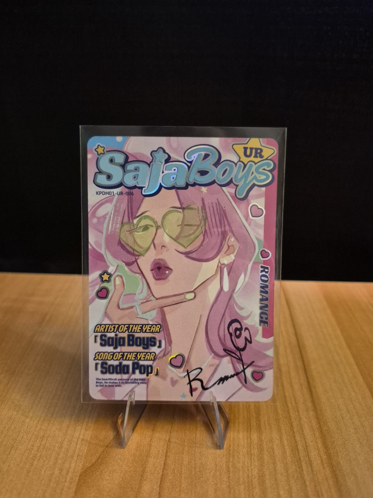 KAYOU KPop Demon Hunters Saja Boys Soda Pop UR inserto scheda automatica KPDH01-UR-006