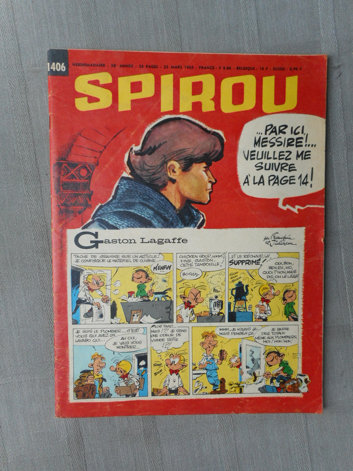 Hebdo Il Giornale Di Spirou N°1406 1965 Stato Corretto Con Il Suo Mini-Racconto