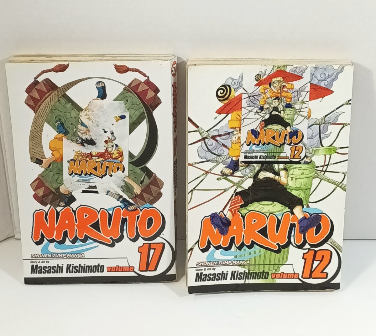 Naruto Volume 12 e 17 Shonen Jump Manga Kishimoto Inglese 