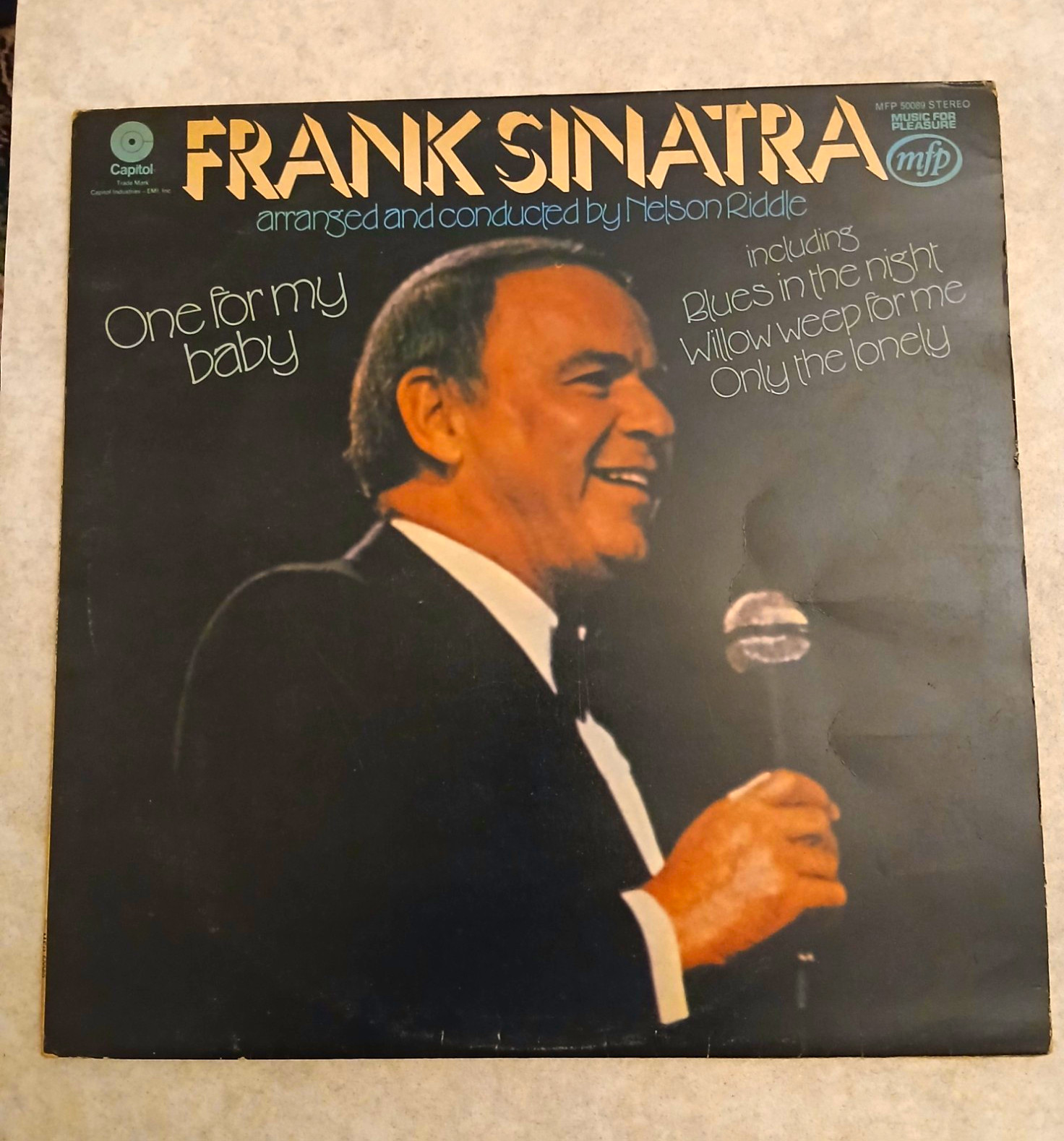 Frank Sinatra. One For My Baby. Capitol 1958 MFP 50089 12" Vinyl LP 33rpm Stereo