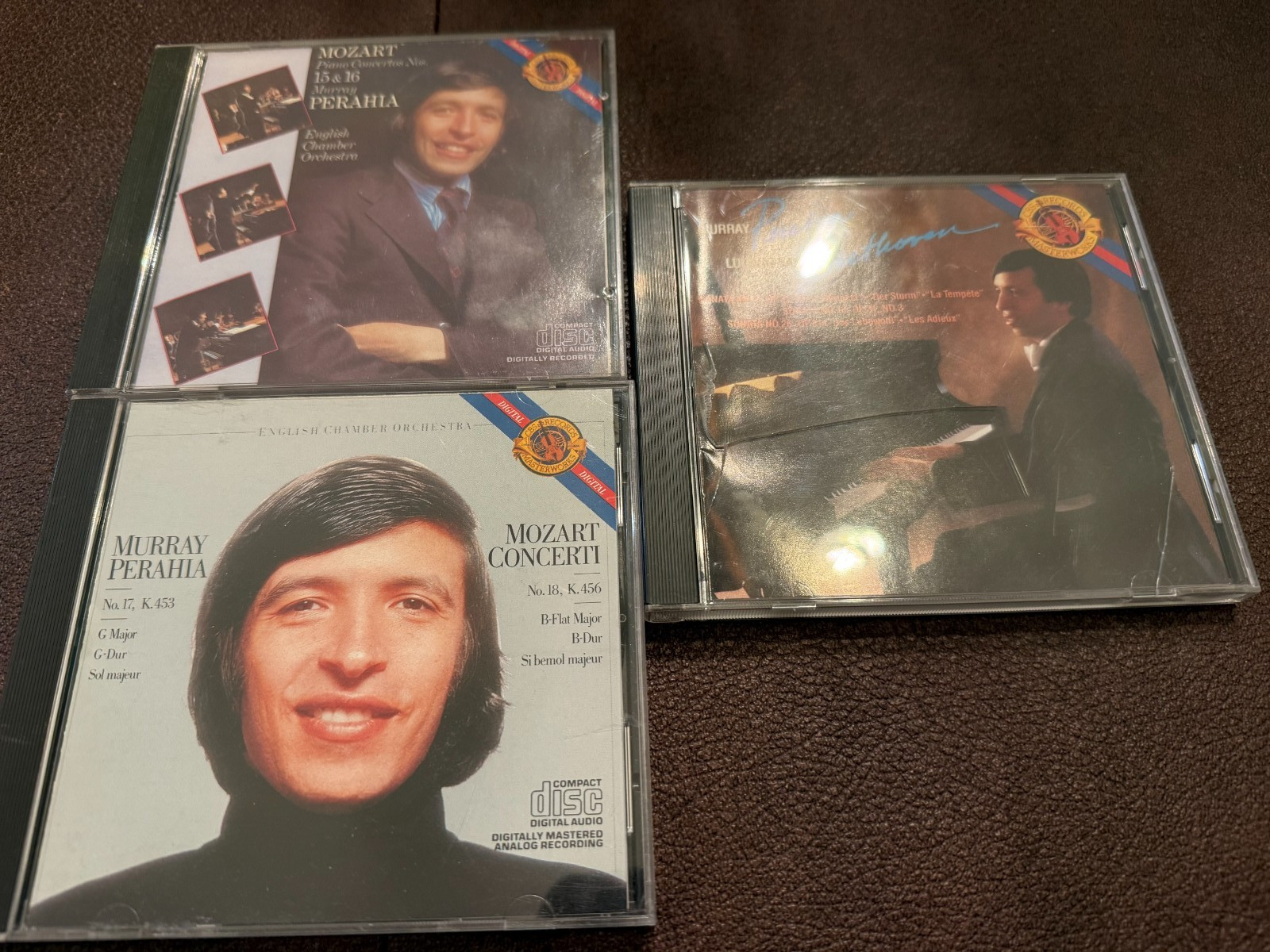 Collection of 3 Murray Perahia CDs Mozart Beethoven 