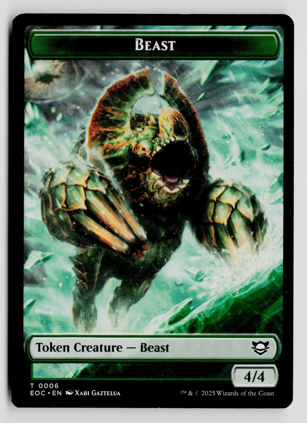 Bestia (0006) // Gettone Doppio Lato Pest 6 // 9 T Baloths Infestazione MTG EOC NM