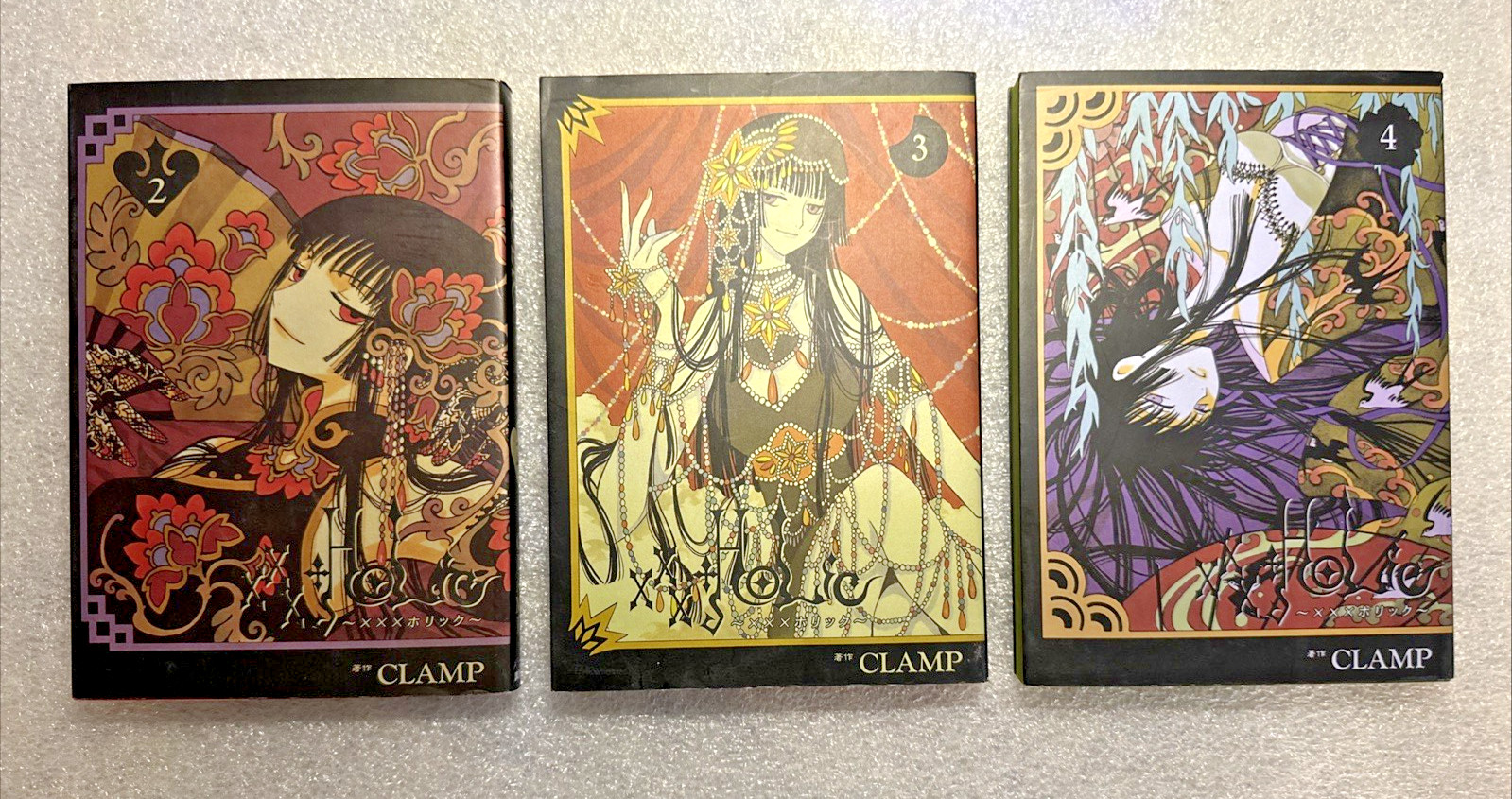 XXX HOLIC Volume 2, 3, 4 Lotto CLAMP Manga Giapponese Libro Kodansha Giappone Importazione NUOVO