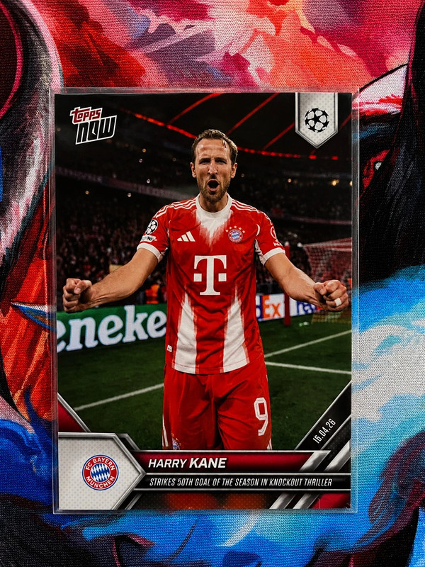 Topps Now Harry Kane 50th Goal of the Season Bayern Munich