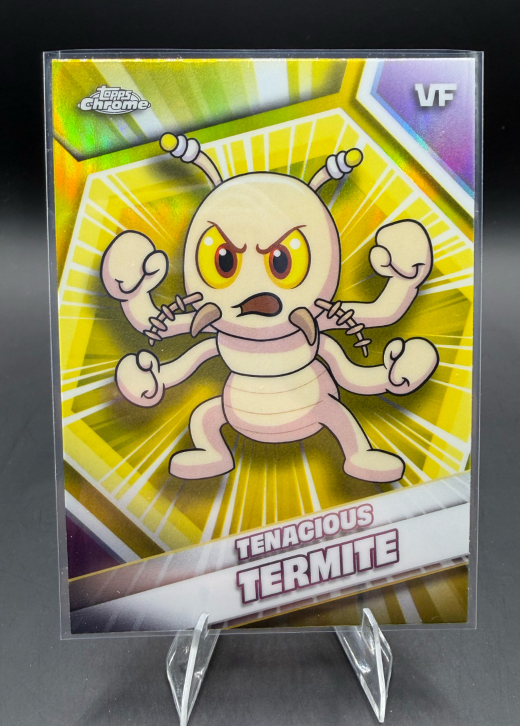 Tenacious Termite 2026 Topps Chrome VeeFriends RIFRATTORE GIALLO #170
