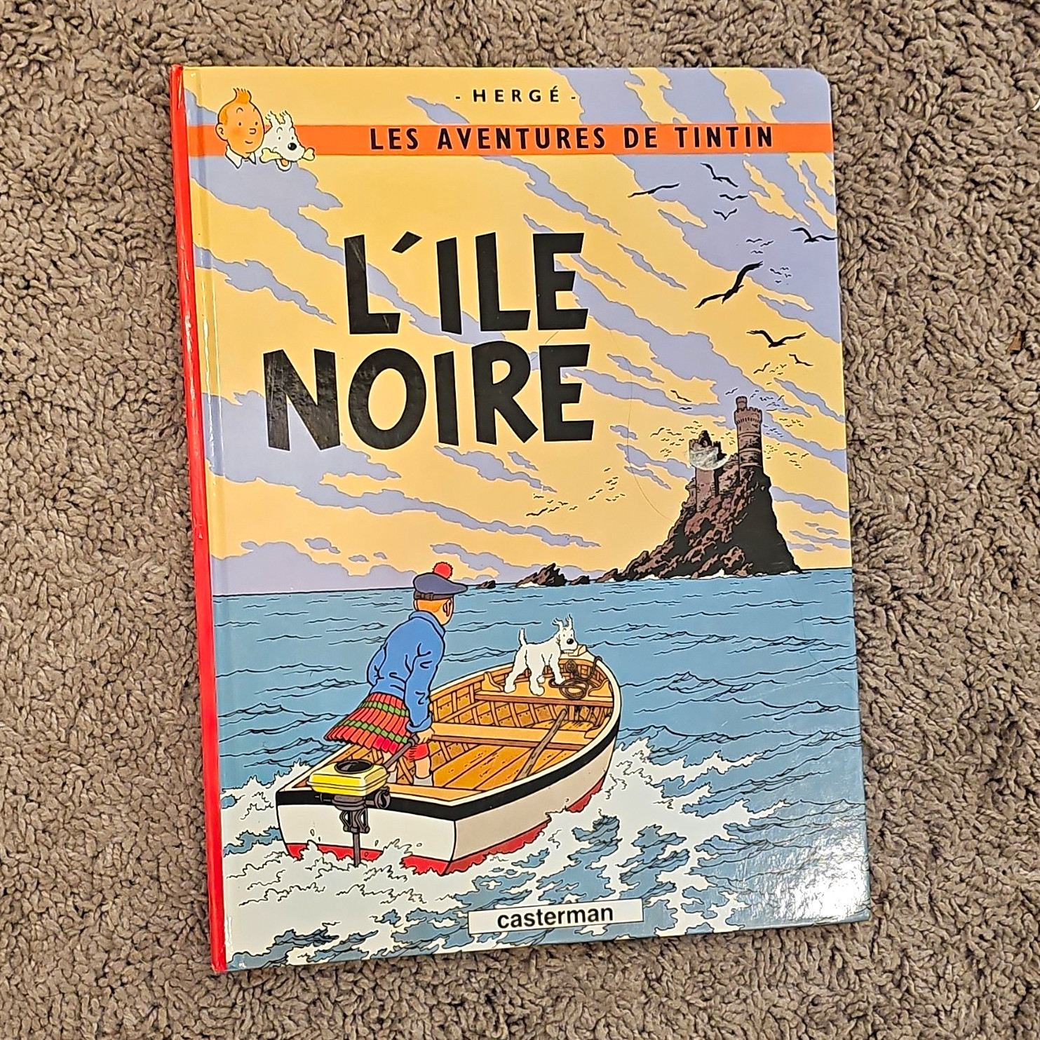 Libro HERGE Tintin L'Ile Noire Le avventure di Tintin