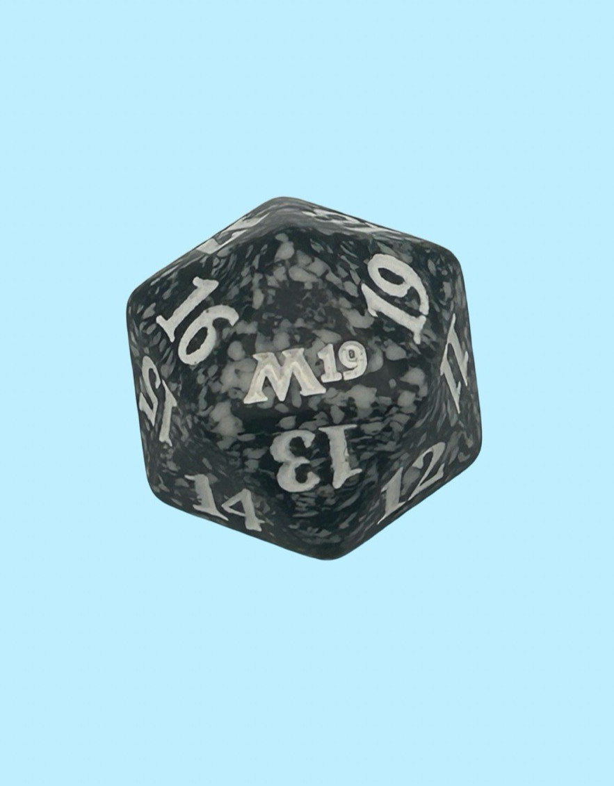 Spindown Die - Life Counter, Core Set 2019, Black/White, Magic the Gathering MTG