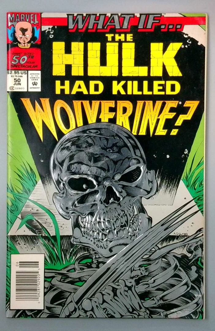 What If...? #50 Hulk Kills Wolverine. Double Size Newsstand Edition Marvel