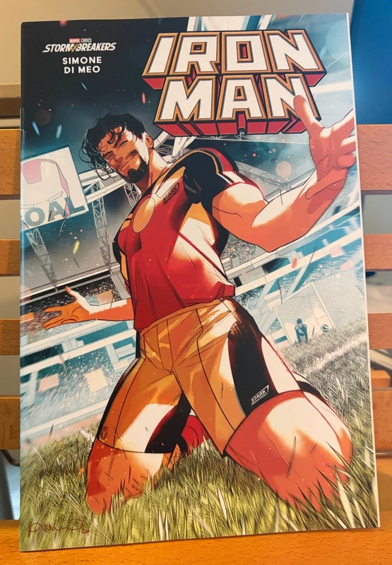 Iron Man (2026) #6 Simone Di Meo Marvel Soccer variant cover (Marvel Comics)