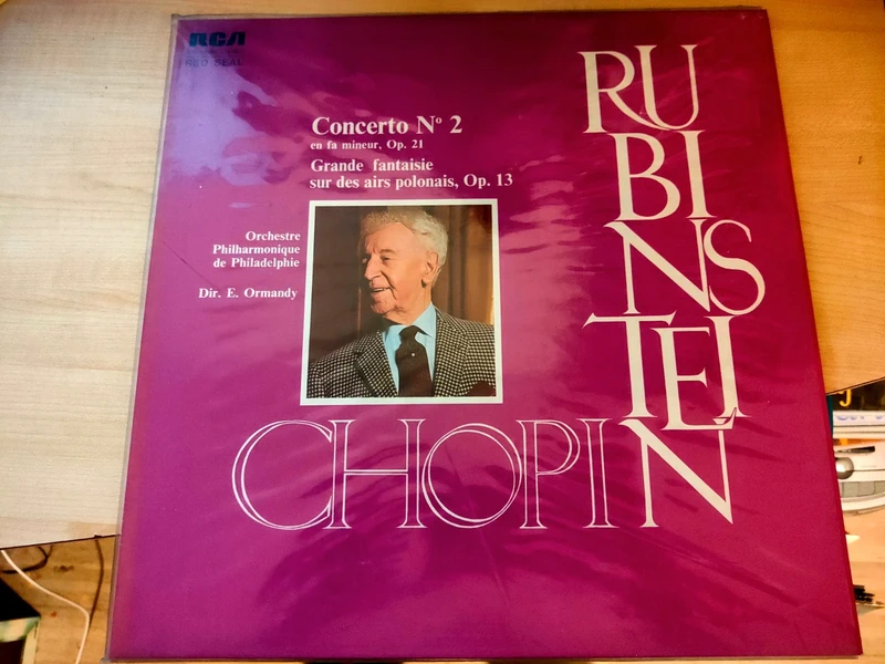 Rubinstein, Chopin – Concerto No. 2 En Fa Mineur - Vinyle 33 tours