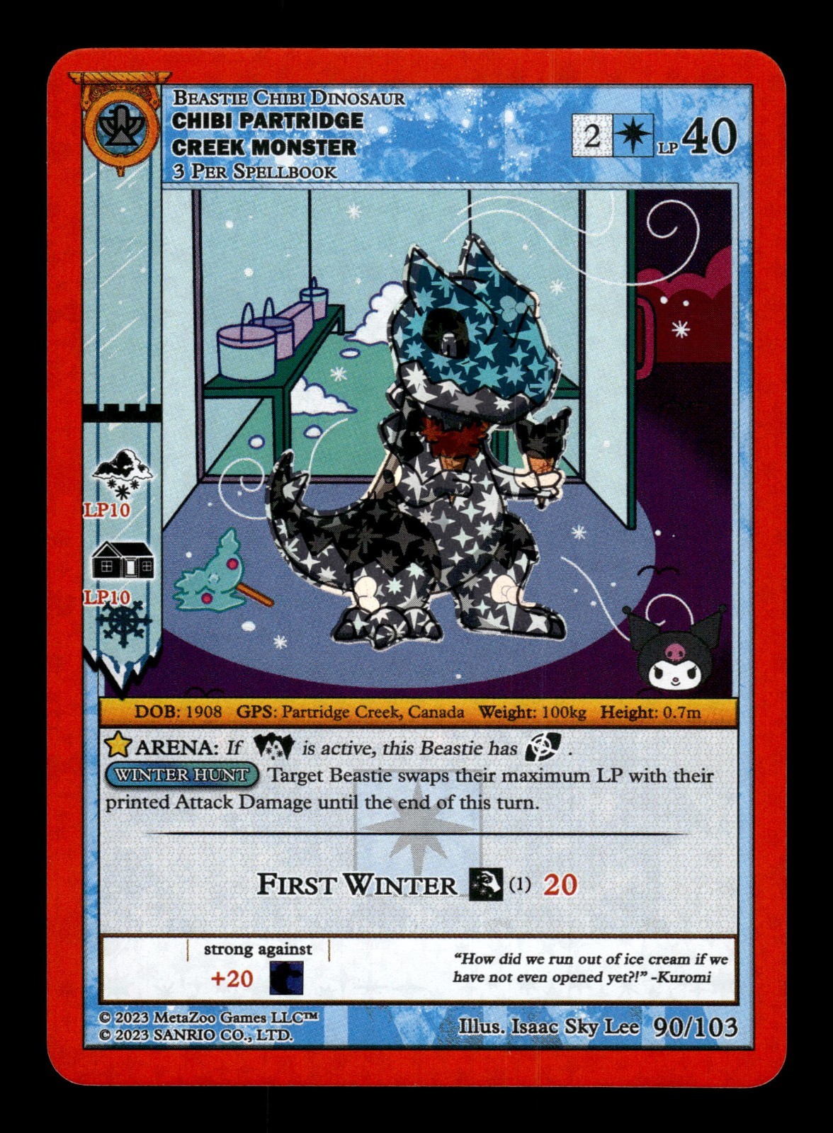 Partridge Creek Monster 90/103 MetaZoo Kuromi's Cryptid Carnival Reverse Holo