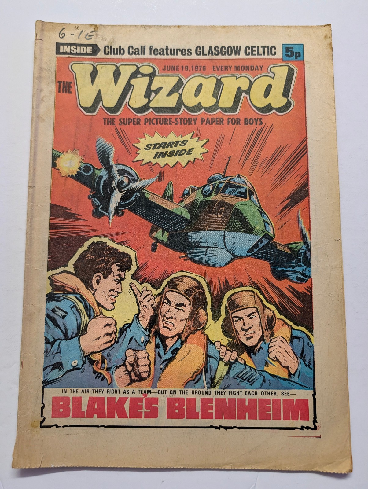 The Wizard Comic, June 19th 1976.