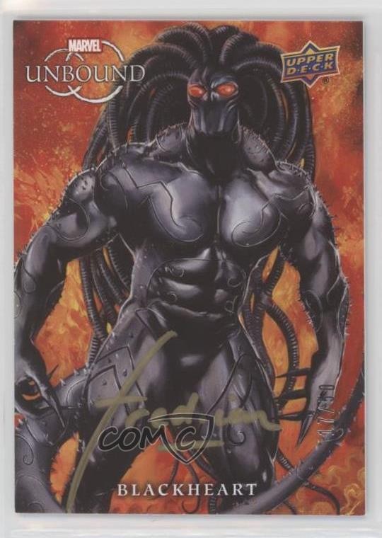 2022 Upper Deck Marvel Unbound Auto 17/50 Blackheart (fredian) #60 Auto 0tg8