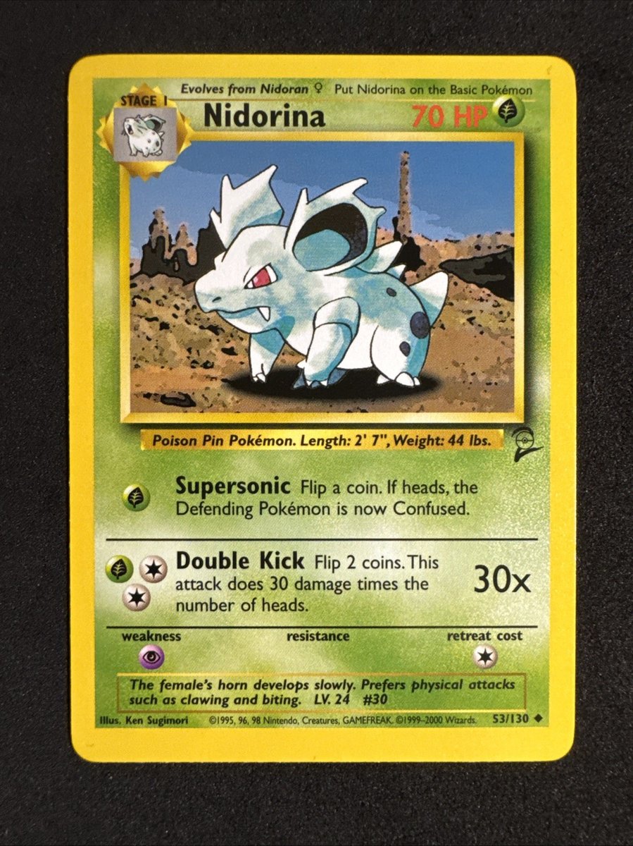Nidorina 053/130 Set Base 2 Pokemon Regolari MJ