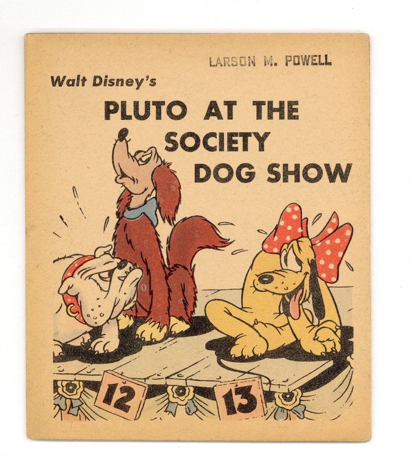 Walt Disney's Pluto at the Society Dog Show #0 FN- 5.5 1939