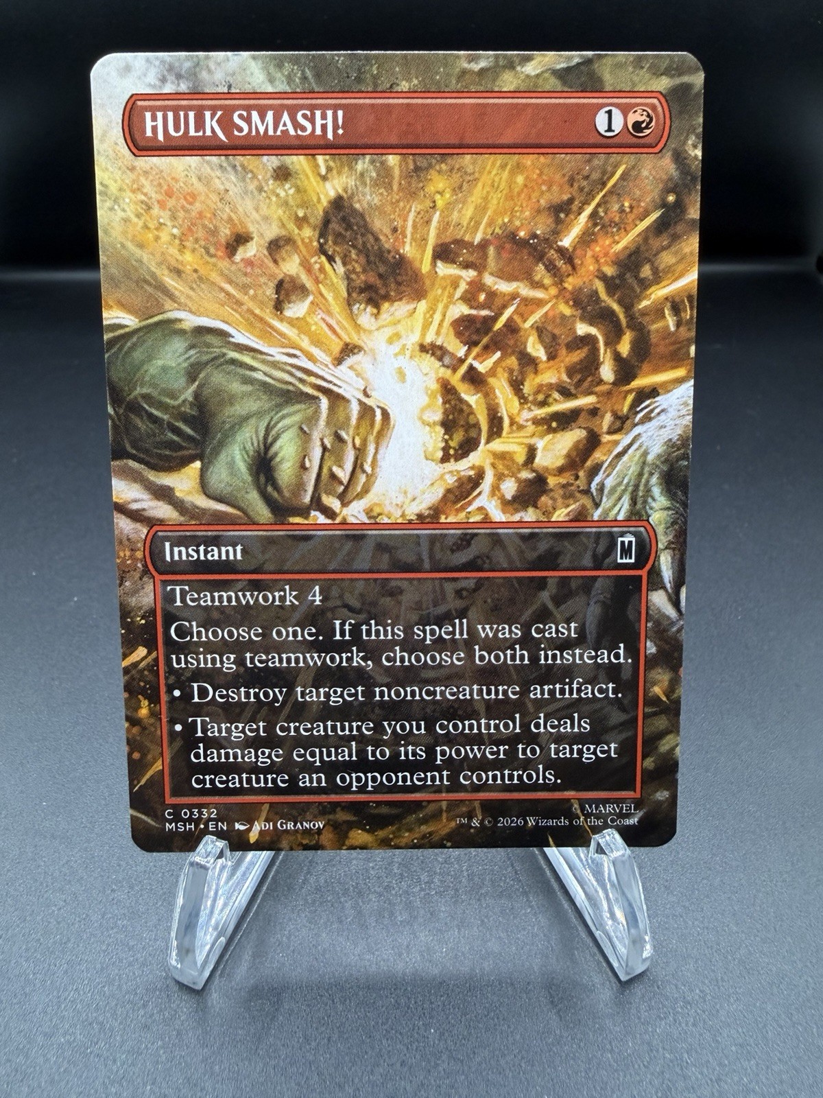 Magic the Gathering HULK SMASH! (Senza confini) Marvel Super Heroes Regolare 0332