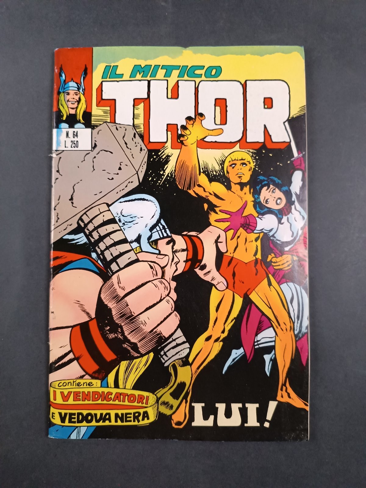 Fumetto Il Mitico Thor n.64 Lui Corno 1973 Him Warlock resa