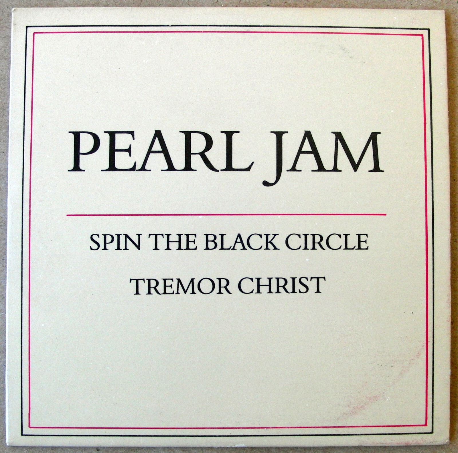 PEARL JAM Spin The Black Circle/ Tremor Christ CD Promo SINGLE Mexico 1994