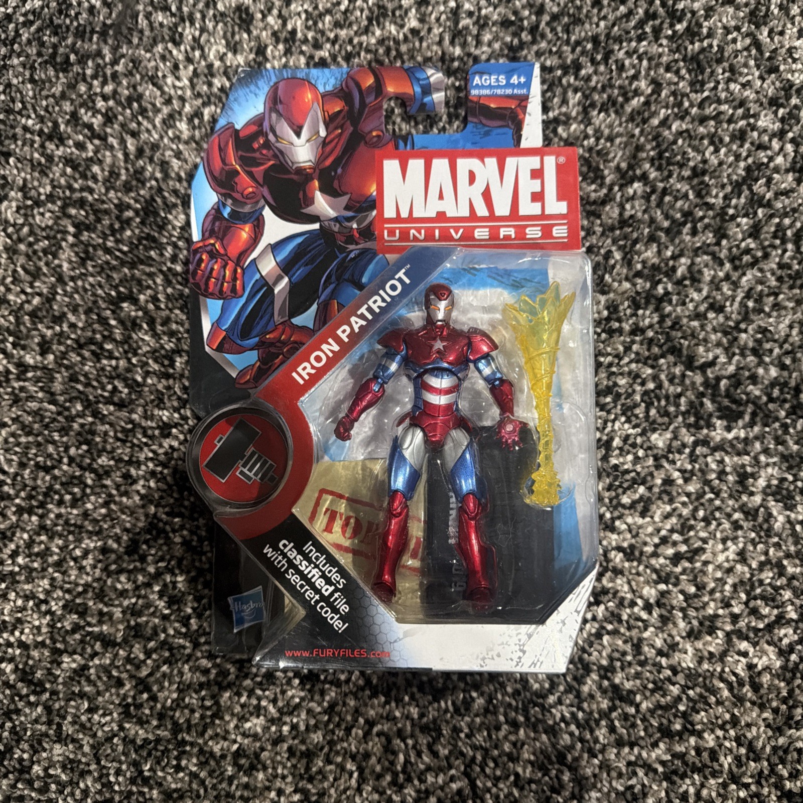 Marvel Universe Modellino Iron Patriot 3,75" #019 2009 Hasbro Nuovo Sigillato