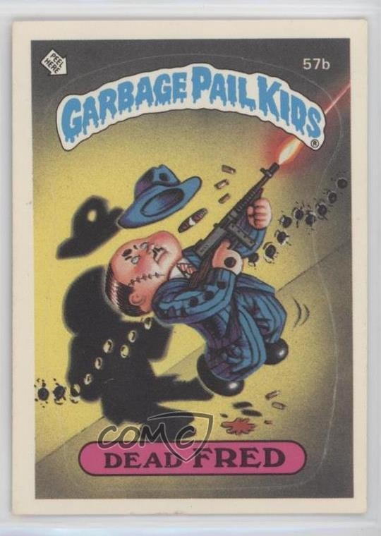 1985 Topps Garbage Pail Kids Series 2 Dead Fred (Messy Tessie Puzzle Back) 0r1h