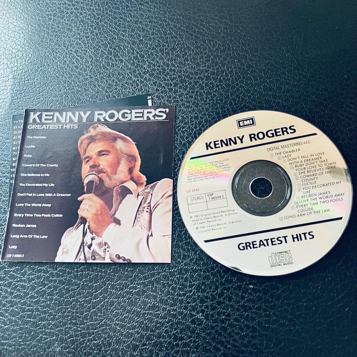 Kenny Rogers – Greatest Hits Used CD NO CASE 1981 Digital Mastering Country Pop