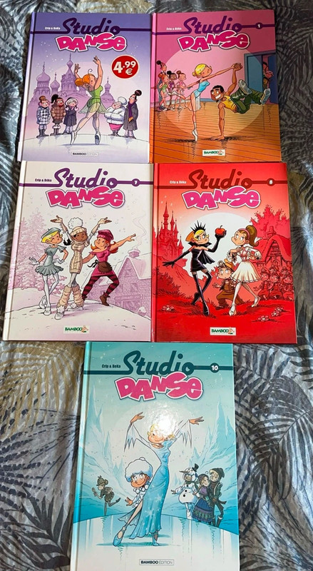 Lot de 5 bandes dessinées Studio Danse