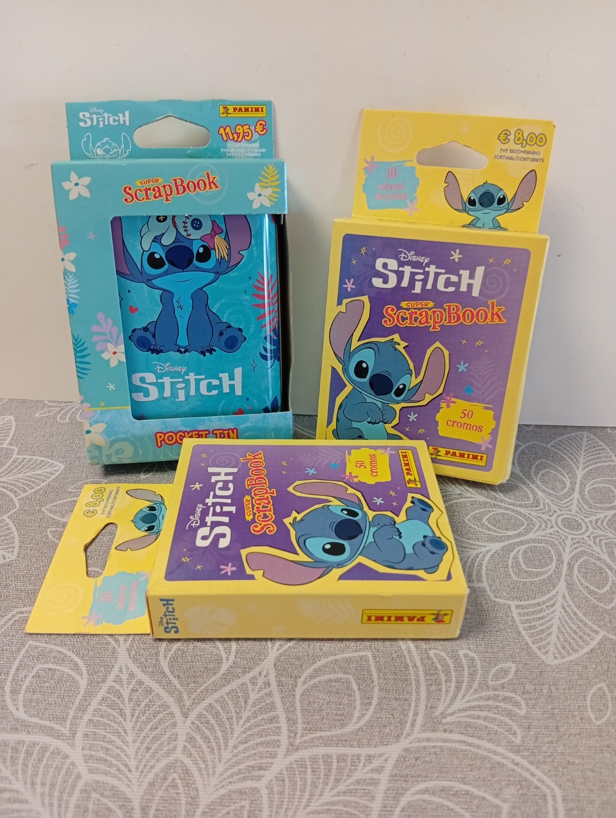 30 SOBRES CROMOS STITCH PANINI POCKET  TIN SIN ABRIR (1)-CAJA METALICA NUEVOS-