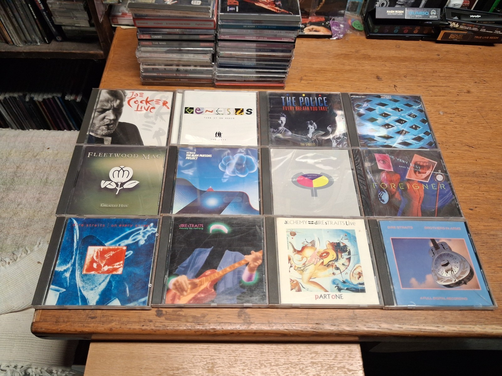 brot rock cd lot/12 Dire Straits,Alan Parsons,Yes,Fleetwood Mac,Genesis,The Who,